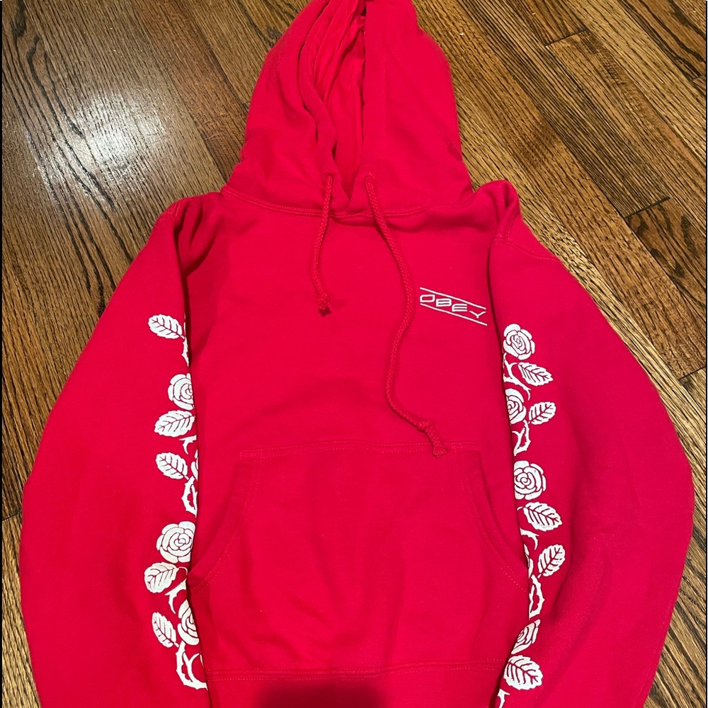 Obey Red Hoodie